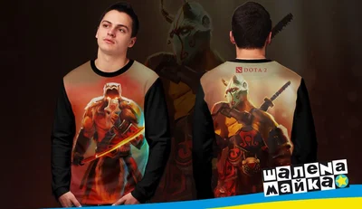 Свитшоты с полной запечаткой: dota 2 juggernaut2